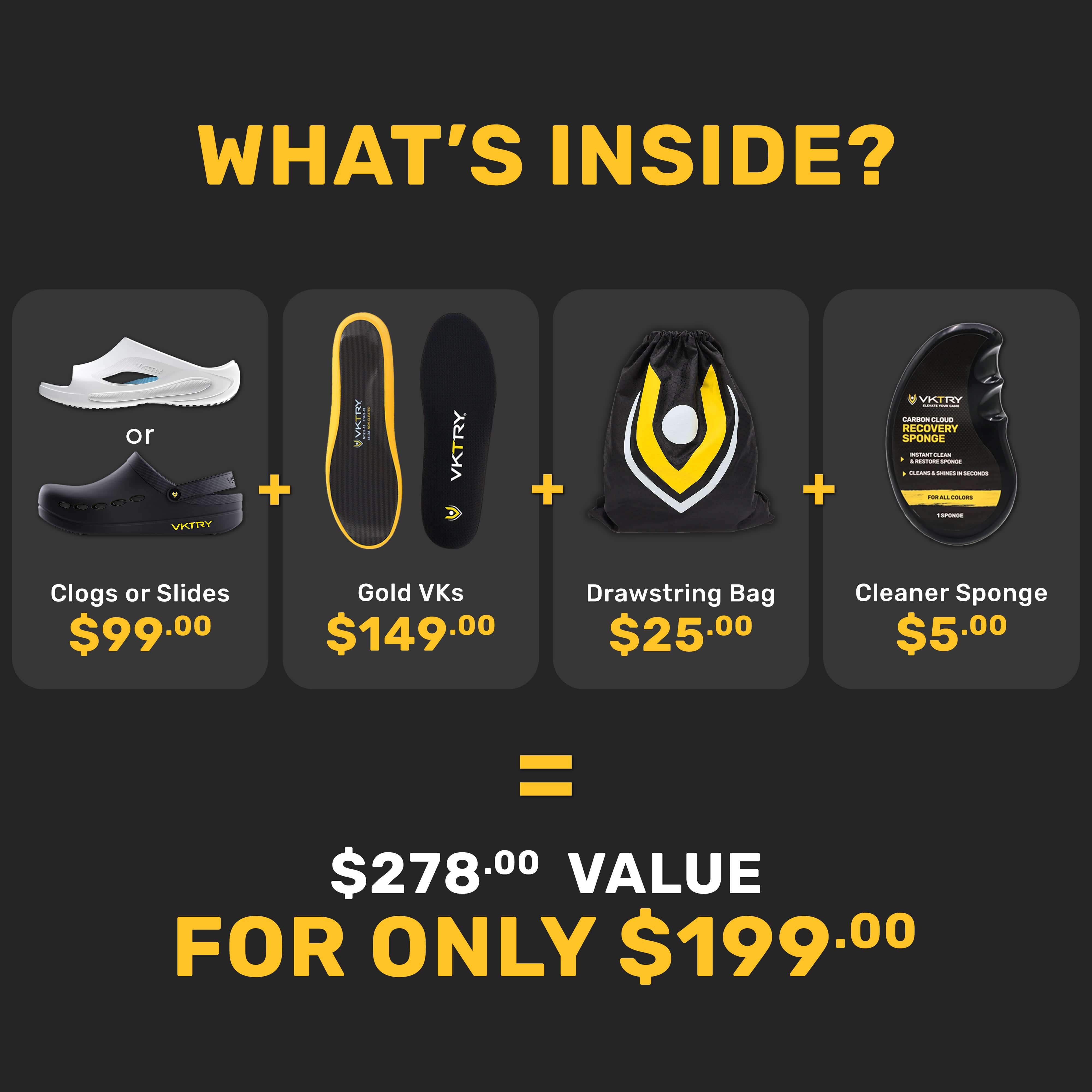 VKTRY Gold VK Shock-Absorbing Performance Orthotic Insoles