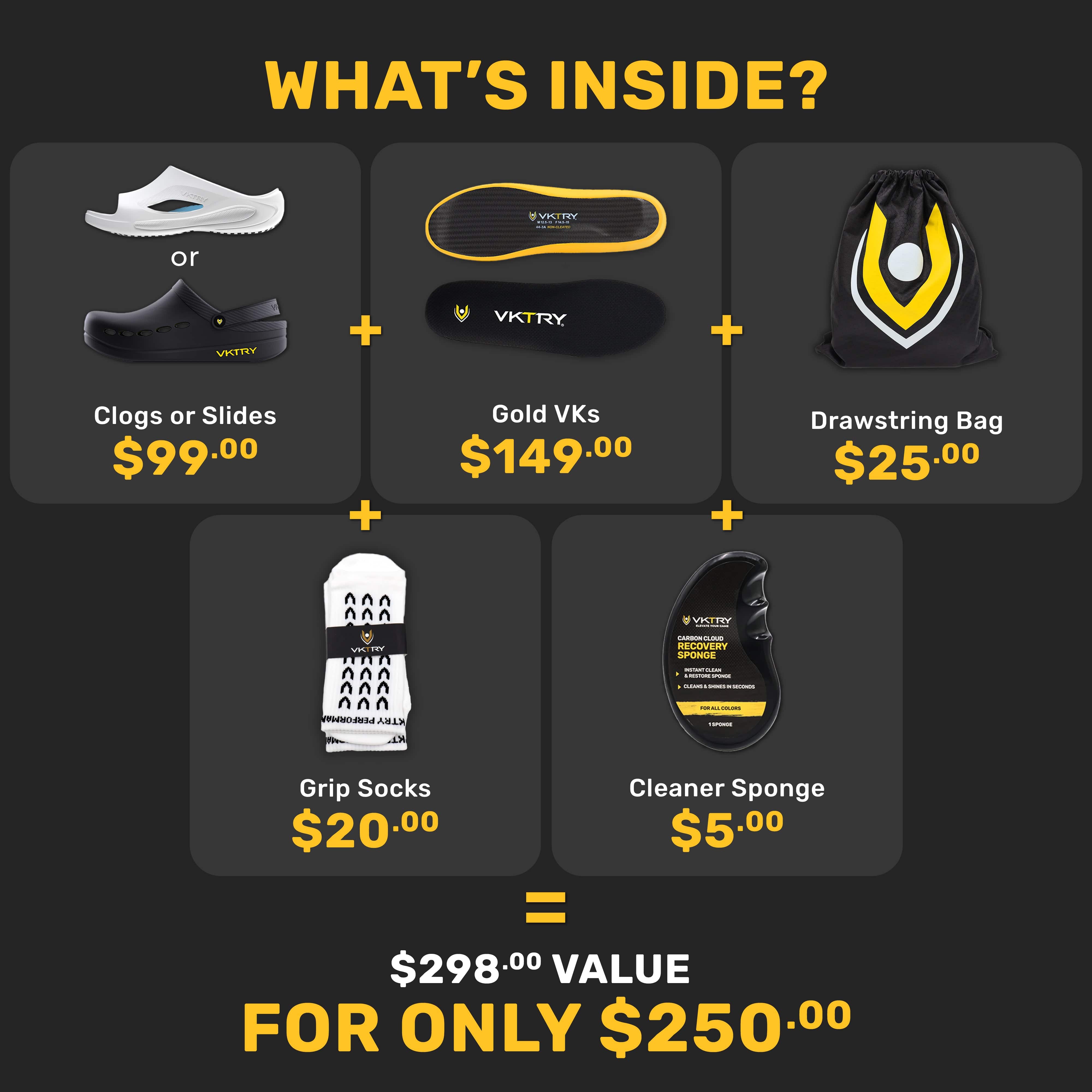 VKTRY Gold VK Shock-Absorbing Performance Orthotic Insoles